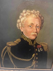 Portrait of a Gentleman in Military/Naval Uniform with Medals