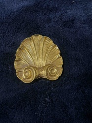 Brass Shell and Volute Ornament