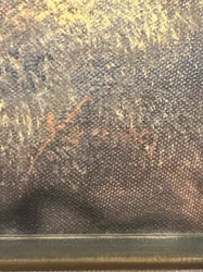 Signed Oil Painting on Canvas (detail)
