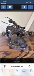 Native American Equestrian Bronze Sculpture