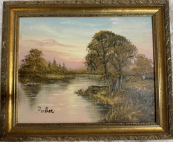 Ferber Signed Landscape Oil Painting