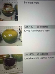 Klytie Pate Pottery Vase