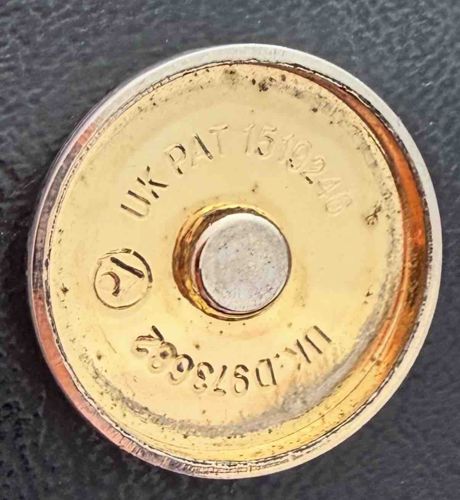 Magnetic Purse Closure with UK Patent Markings
