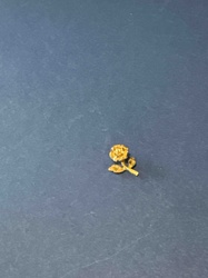 Miniature Gold Rose Pendant
