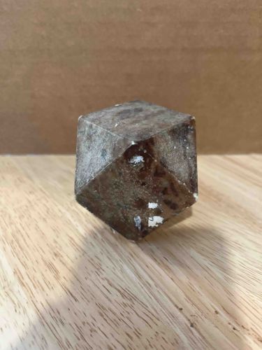 Unpolished Dodecahedral Mineral Crystal (possibly Garnet)