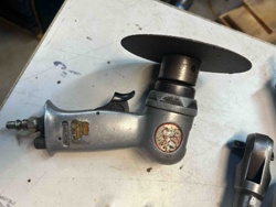 Pneumatic Angle Grinder with Cut-Off Wheel