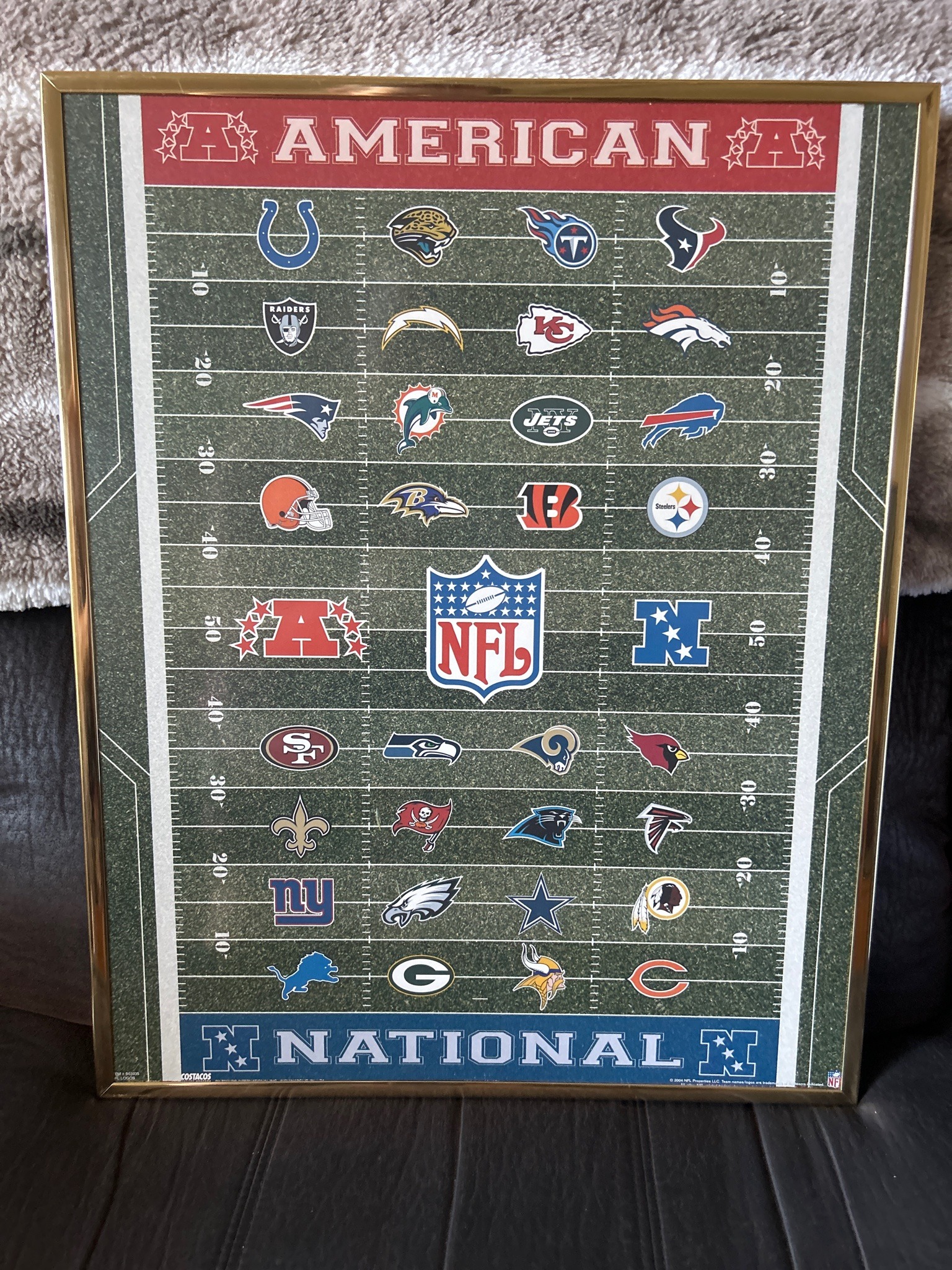 Submitted photo of NFL printed wall poster (unauthenticated)