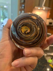 Art Glass Swirl Paperweight