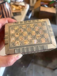 Inlaid Mother-of-Pearl and Wood Decorative Box