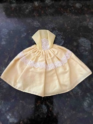 Tressy Doll Yellow Dress with Lace Trim