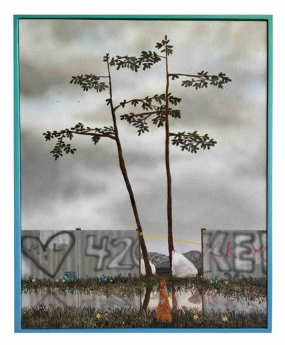 Max Seckle Original Artwork: 'Cityscape at Dusk'