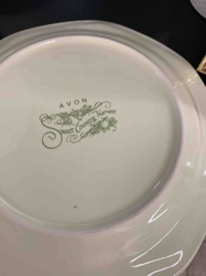 Avon Sweet Country Harvest Ceramic Plate (Underside)