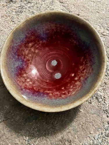 Jian Ware Style Tea Bowl with Hare's Fur Glaze
