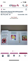 Multi-Artist Signed Seriolithographs (Floral Themes)
