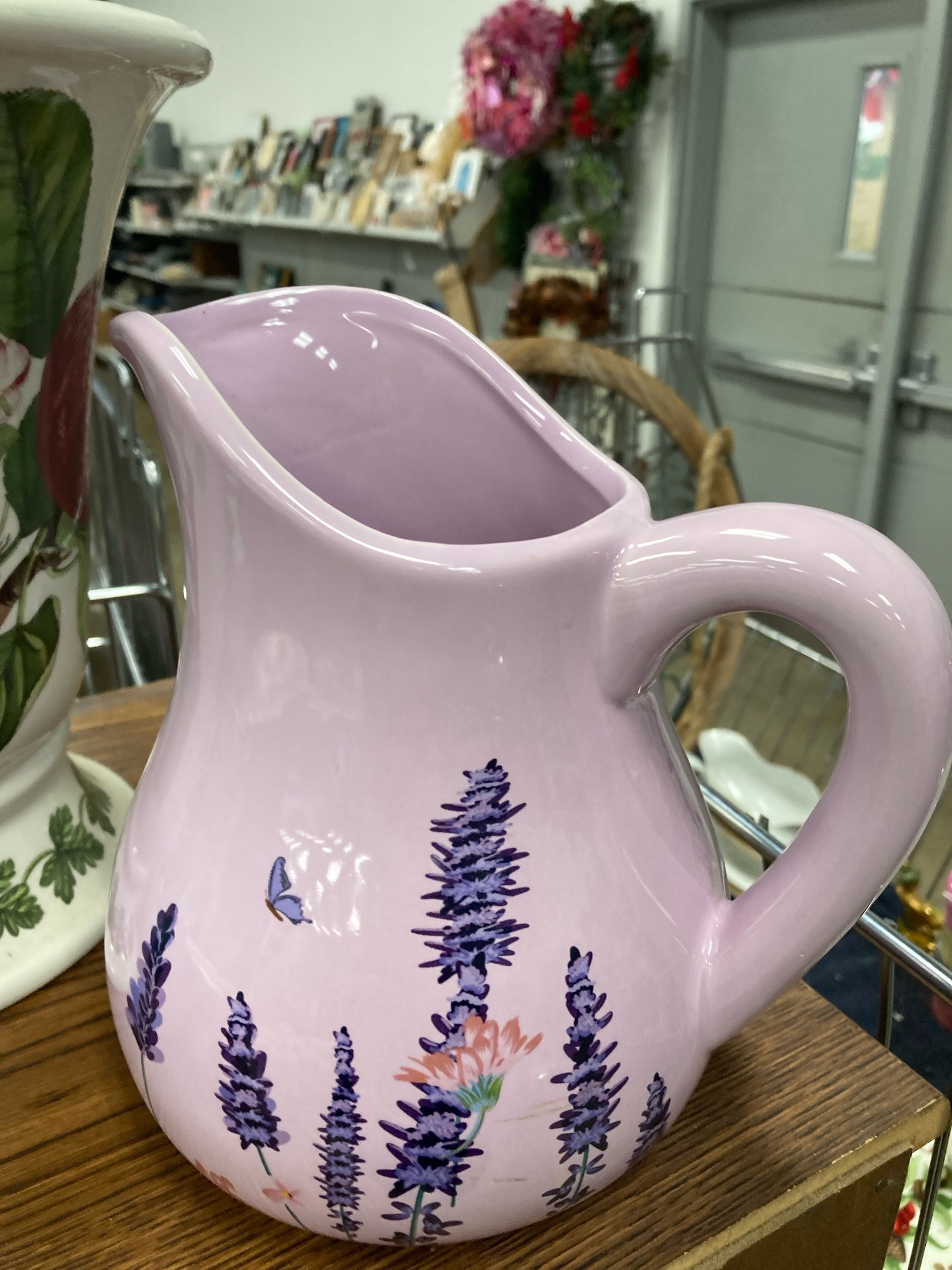 Submitted photo of Lavender ceramic pitcher