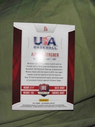 Austin Bergner 2015 Panini USA Baseball Box Set Trading Card No. 33