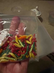 Vintage 1980s Plastic Fruit and Vegetable Beads