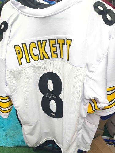 Signed Kenny Pickett Pittsburgh Steelers White Away Jersey