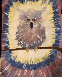 Owl Figure Painting