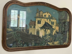 Framed Venetian Canal Scene Print