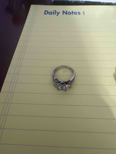 Three-Stone Diamond or Diamond Simulant Ring