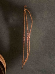 Multi-Strand Pink Crystal Beaded Necklace