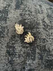 Vintage Art Deco Style Rhinestone Clip-On Earrings