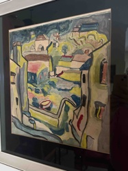 Abstract Cubist Landscape Painting