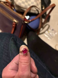 Solitaire Ruby Ring