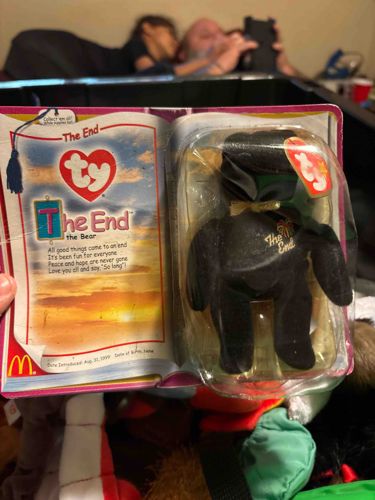 Ty Beanie Baby 'The End' Bear (McDonald's Teenie Beanie)