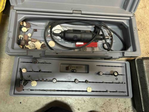 Rotary Tool Kit with Accessories in Case