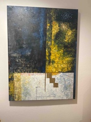 Abstract Oil Painting by R. Savier