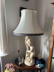 Figural Cherub Table Lamp