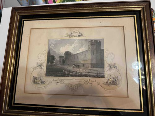 19th Century Steel Engraving of Windsor Castle