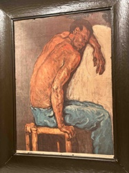 Seated Male Figure Study (Painting)