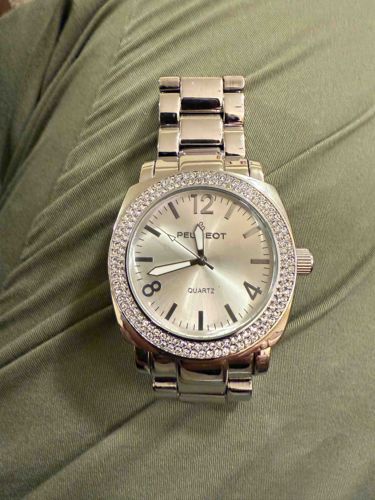 Peugeot Ladies' Crystal Bezel Quartz Wristwatch
