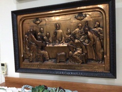 The Last Supper Copper Relief Sculpture