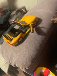 Yellow Porsche 911 Convertible Die-cast Model Car