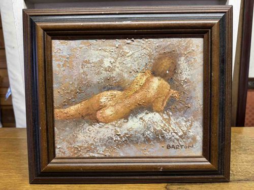 Reclining Nude Oil Painting by Barton