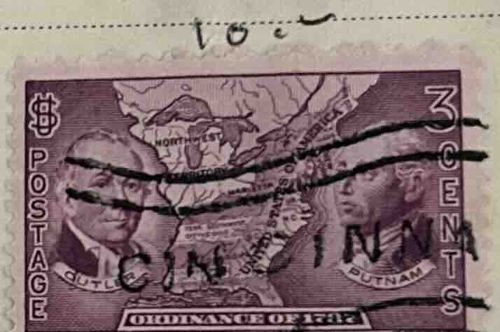 1937 Northwest Territory Sesquicentennial 3-Cent Stamp