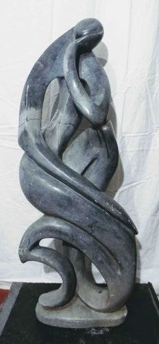 Modernist Abstract Soapstone Figural Sculpture