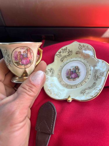 Miniature Decorative Cup and Saucer