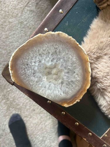 Agate Geode Slice Coaster or Decorative Slab