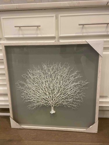 Framed White Tree Wall Art