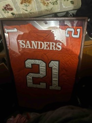 Framed Sanders #21 Sports Jersey