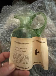 Colonial National Historical Park Glass Pitcher with Informational Booklet