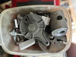 Assorted Industrial Metal Components with 'Made in Austria' Part