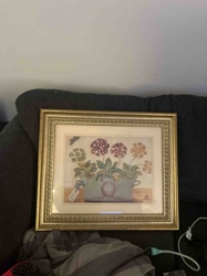 Framed Floral Pot Still Life Print