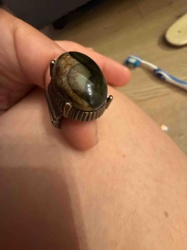 Oval Cabochon Gemstone Ring