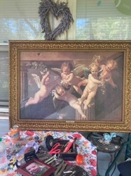 Print of Putti with Garlands